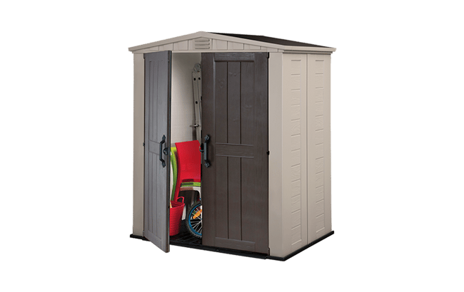 Factor Brown Small Storage Shed - 6x3 Shed - Keter US